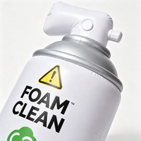 Bouteille de nettoyant en mousse gonflable, accessoire de présentation pour la promotion d'événements