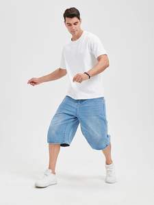 Haute qualité hommes Denim Shorts Vintage lavé Slim Fit Jeans Shorts été tenue décontracté pour les marques Streetwear - Product Image 3