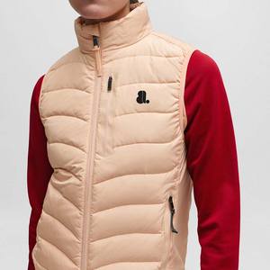 2026 Custom Logo Winter Women Sleeveless Puffer Gilet <b>Vest</b> <b>Slim</b> Fit Quilted High Neck Windproof Breathable - Product Image 3