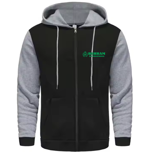 Meilleur prix 100% coton hommes fermeture éclair sweats à capuche éponge française 500 GSM bonne qualité pour la saison d'hiver dernier Style hommes - Product Image 6