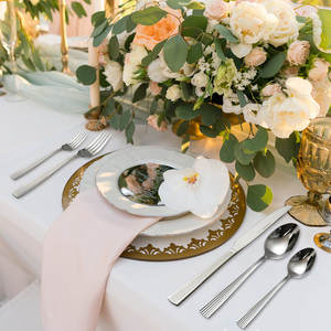 Juego de cubiertos de acero inoxidable con espejo de primera calidad Colección de utensilios de comedor Estilo con espejo Calidad de gama alta a un precio razonable - Product Image 2