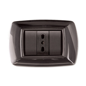 Placca Life Mod. Divano Letto in Plastica Nero Glitterato a 3 Posti - Product Image 1