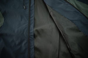 Chaqueta con capucha impermeable cortavientos de invierno con patrón de letras Vintage para hombre con sombrero Sudadera con capucha y chaqueta a prueba de viento para hombre - Product Image 6