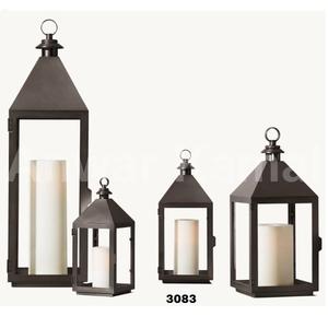 Portavelas de bronce hecho a mano de acero inoxidable y cristal templado transparente colgante con acabado de latón para la decoración del hogar - Product Image 1