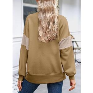 Best Price Luxury Long Sleeve Neck Shoulder Slope Solid Comfortable Oversized <b>Women's</b> Cotton Fleece Quick-Drying Winter - Product Image 5