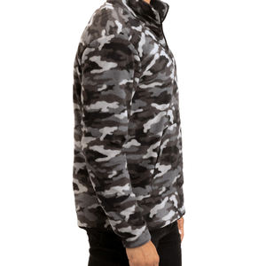 OEM personnalisé 100% coton polaire quart 1/4 demi-fermeture éclair pull tricoté pull personnalisé hommes chandails - Product Image 4