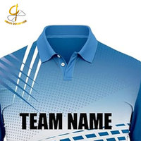 Maillot de cricket décontracté pour homme adulte, imprimé, personnalisable (couleurs et motifs), 100 % coton respirant, coupe ajustée à manches courtes