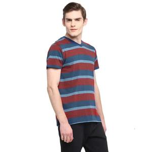 T-shirt personnalisé à col en V en bambou de haute qualité pour hommes T-shirt uni brodé imprimé de grande taille T-shirt durable en bambou écologique - Product Image 4