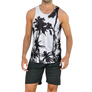 Camisetas sin mangas de algodón 100% unisex, ropa de gimnasio sin mangas de alta calidad para hombres, ropa informal con diseño impreso por sublimación - Product Image 3