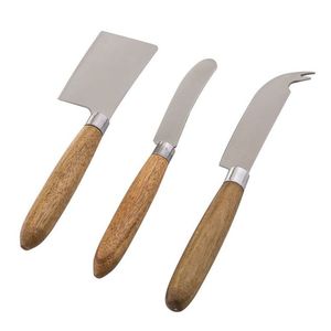 Cuchillo de mermelada de acero inoxidable, esparcidor de mantequilla, queso, postre, con mango de madera, nuevo diseño, a la venta - Product Image 1