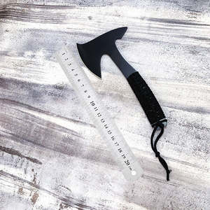 Hacha Táctica de Supervivencia para Campamento, Portátil, Pequeña, de Acero con Alto Contenido de Carbono, con Parte Trasera Plana, con Logotipo Personalizado - Product Image 3