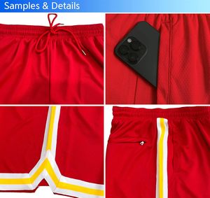 Venta al por mayor de alto rendimiento 100% poliéster Bsci Summer Dri-FIT Basketball Shorts Printed Practice Gym Game Day Wear - Product Image 3