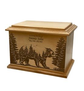 Urna Funeraria de Madera para Cenizas de Oso, Urna para Amantes de los Animales con Grabado, Urna Funeraria de Madera de Haya para Cenizas de Adultos - Product Image 6