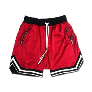Short streetwear vintage pour homme, avec broderie personnalisée, short de basket-ball rétro à double maille pour femme - Product Image 2