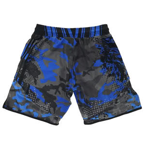 Pantalones cortos de boxeo con estampado de sublimación para hombre, pantalones cortos deportivos MMA hechos en fábrica, cintura elástica, MOQ bajo, ropa de artes marciales - Product Image 3