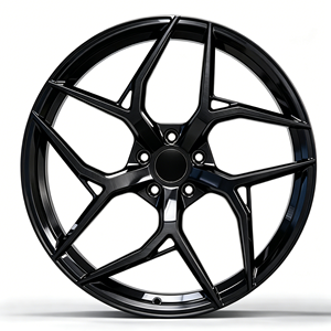 Jante de voiture Zorlen en alliage d'aluminium léger, noir brillant concave 20x10.5J pour <span class=keywords><strong>Audi</strong></span> <span class=keywords><strong>S8</strong></span> - Product Image 2