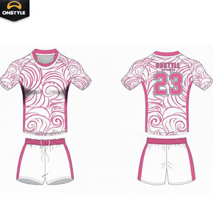 Conjunto de Rugby Personalizado de Alta Calidad, Camiseta y Pantalones Cortos |   Sublimación de Poliéster Transpirable |   Patrón 3D Antibacteriano de Secado Rápido |   Ropa de Club - Product Image 2