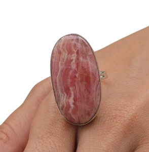 925 Sterling Silver Handmade Gemstone Rhodo Chrosite Spinner <b>Ring</b> Jewelry 925 Stamped Natural Designer Best Quality Jewelry - Product Image 1