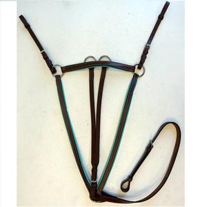 Plastron de cheval en cuir noir marron anglais chasse chasse formation spectacle saut quotidien équitation plastron - Product Image 5