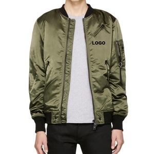 Blouson bombardier en satin à logo personnalisé blouson de baseball letterman veste universitaire en soie pour hommes vestes personnalisables de haute qualité pour hommes - Product Image 6
