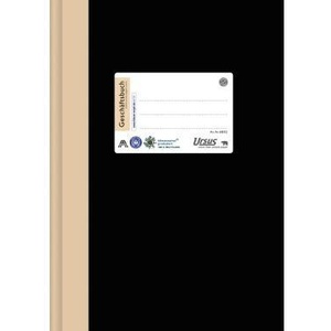 Ursus Staufen Green Business Ledger DIN <b>A4</b> Lined Black 96 Sheet Notebook - Product Image 1