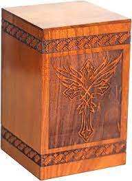 โกศไม้สไตล์อเมริกันสำหรับผู้ชายและผู้หญิงโกศไม้เผาศพสำหรับตกแต่งงานศพ - Product Image 4