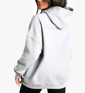 Sudadera con Capucha de Doble Cabeza, Corte Cuadrado, Lisa, Antiarrugas, Ropa para Niñas, Felpa de Algodón Suave, Estampado en Serigrafía, Sin Cordones, Precio de Fábrica - Product Image 2