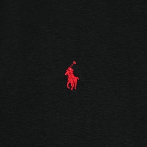 Polo RL noir quart 1/4 demi fermeture éclair tricoté coton pull pull personnalisé hommes coton côtelé pull en tricot pour hommes - Product Image 2