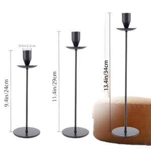 เชิงเทียนโลหะสีทองรอยัลทันสมัยที่วางเทียนแบบยาวและเรียวพร้อมถาดขี้ผึ้งขายดีสำหรับโอกาสคริสต์มาส - Product Image 4