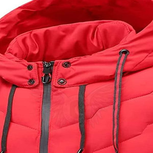 Veste d'hiver en duvet à manches longues avec logo personnalisé pour hommes tissu de haute qualité dernier cri sur mesure - Product Image 3