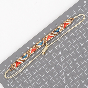 Go2boho Tùy Chỉnh Đính Cườm Vòng Đeo Tay Mạ Vàng Có Thể Điều Chỉnh Handmade Đồ Trang Sức Thời Trang Mô Hình Đầy Màu Sắc Tình Bạn Vòng Đeo Tay Nhà Cung Cấp - Product Image 3