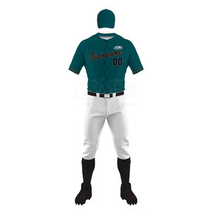 Bajo MOQ Ropa deportiva Uniforme de béisbol cómodo Tamaño personalizado Ropa juvenil Uniforme de béisbol - Product Image 2