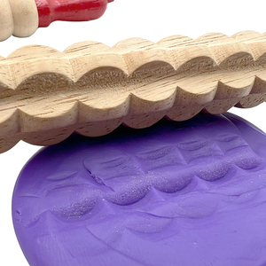 Bộ 6 hỗn hợp dập nổi 20x182mm Kid crafting công cụ cho bột chuẩn bị cán <span class=keywords><strong>Pin</strong></span> bộ - Product Image 6