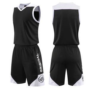 Ensemble de maillots de basket-ball d'entraînement pour enfants et hommes de haute qualité 2021, survêtements de collège vierges, maillots de basket-ball respirants, uniformes personnalisés - Product Image 2