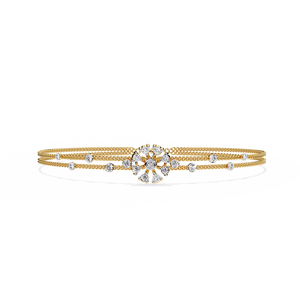 Fabulous 18K <b>Gold</b> Lab Grown Diamond Bracelet & <b>Bangle</b> Luxurious Jewelry Accessory - Product Image 4