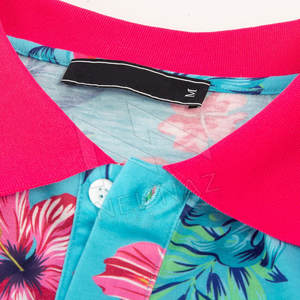 100% โปโลสำหรับผู้ชายเสื้อยืดโพลีเอสเตอร์พิมพ์ลายแห้งเร็วของผู้ชายโลโก้ตามสั่ง - Product Image 4