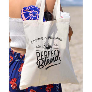 Bolsas de Mano para Cafetería de Color Sólido con Diseño Perfect Blend - Product Image 1
