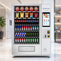 Máquina Expendedora de Bebidas y Aperitivos Inteligente con Pantalla Personalizada RUNYANG, para Exteriores, con Cámara y Sistema de Pago, en Venta en Europa