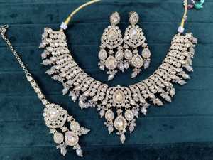 สร้อยคอแบบดั้งเดิมสไตล์ชาติพันธุ์ ชุบทองประดับเพชร สำหรับงานปาร์ตี้ งานแต่งงาน และเป็นของขวัญ - Product Image 2