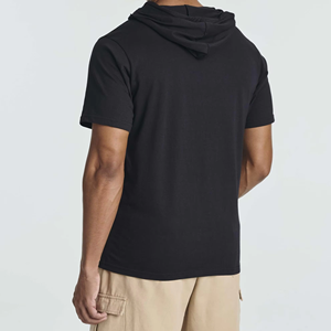 Short Sleeve Premium Tee <b>Shirt</b> With Hood For Men 100% High Quality <b>Low</b> MOQ Tee With Hood For Sale Breathable <b>T</b>-<b>shirts</b> For Unisex - Product Image 4