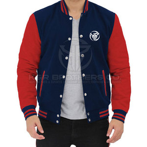 Veste d'université moderne pour hommes Veste de style baseball coupe ajustée pour les vêtements d'équipe universitaires et la tenue de mode décontractée - Product Image 1