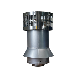 Coulisse d'évacuation anti-refoulement ronde en acier inoxydable robuste <span class=keywords><strong>de</strong></span> 4/5 pouces pour cheminée à double paroi - Product Image 2