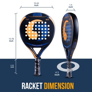 Raqueta de Pádel de Carbono al por Mayor, Raqueta de Fibra de Carbono Personalizada de Alta Calidad 2023 - Product Image 3