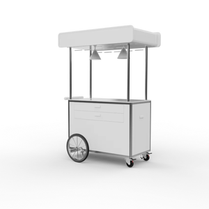 Hoogwaardige metalen witte display snoepkar bruiloftkar voor evenementen decoratie - Product Image 1