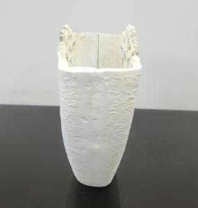 Vase à fleurs moderne en métal de table Vase en métal le plus vendu pour les branches de la pièce maîtresse de mariage Porte-fleurs blanc attrayant - Product Image 3