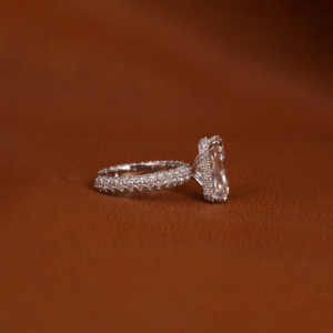 แหวนหมั้นเพชรที่โตขึ้นในแล็บสุดคลาสสิก14KT ทองชุบทองด้วยโลหะแวววาวแวววาวแวววาวได้รับการรับรองสไตล์เก๋ไก๋ - Product Image 5