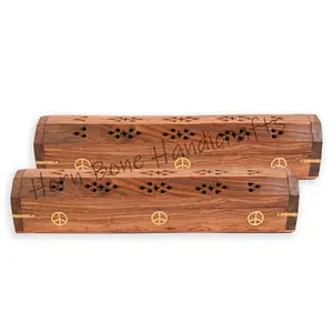 Beste Qualität hölzerner Räucherstäbchenhalter für Räucherhalter und Kegel-Räucherhalter individuelles Design Holzhandwerk Indien