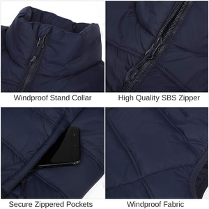 Chaqueta Acolchada Sin Mangas para Hombre de Talla Grande con Logotipo Personalizado de Alta Calidad, Nuevo Diseño de Chaquetas Acolchadas para Hombre en Venta - Product Image 6