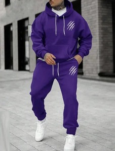 Conjuntos de chándal para hombre Sudadera con capucha y pantalones Mujer Jersey con capucha de color sólido + Pantalones Traje Ropa deportiva informal Conjuntos Hombre - Product Image 3