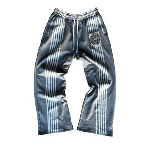 Pantalon de survêtement pour hommes de qualité supérieure personnalisé Style Baggy rayures latérales haute coton polaire chaud épais ample taille élastique Joggers - Product Image 2